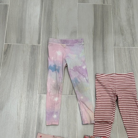 H&M 3T 4T Kids Leggings Set - Pink, Red, Multicolor - Picture 3 of 16